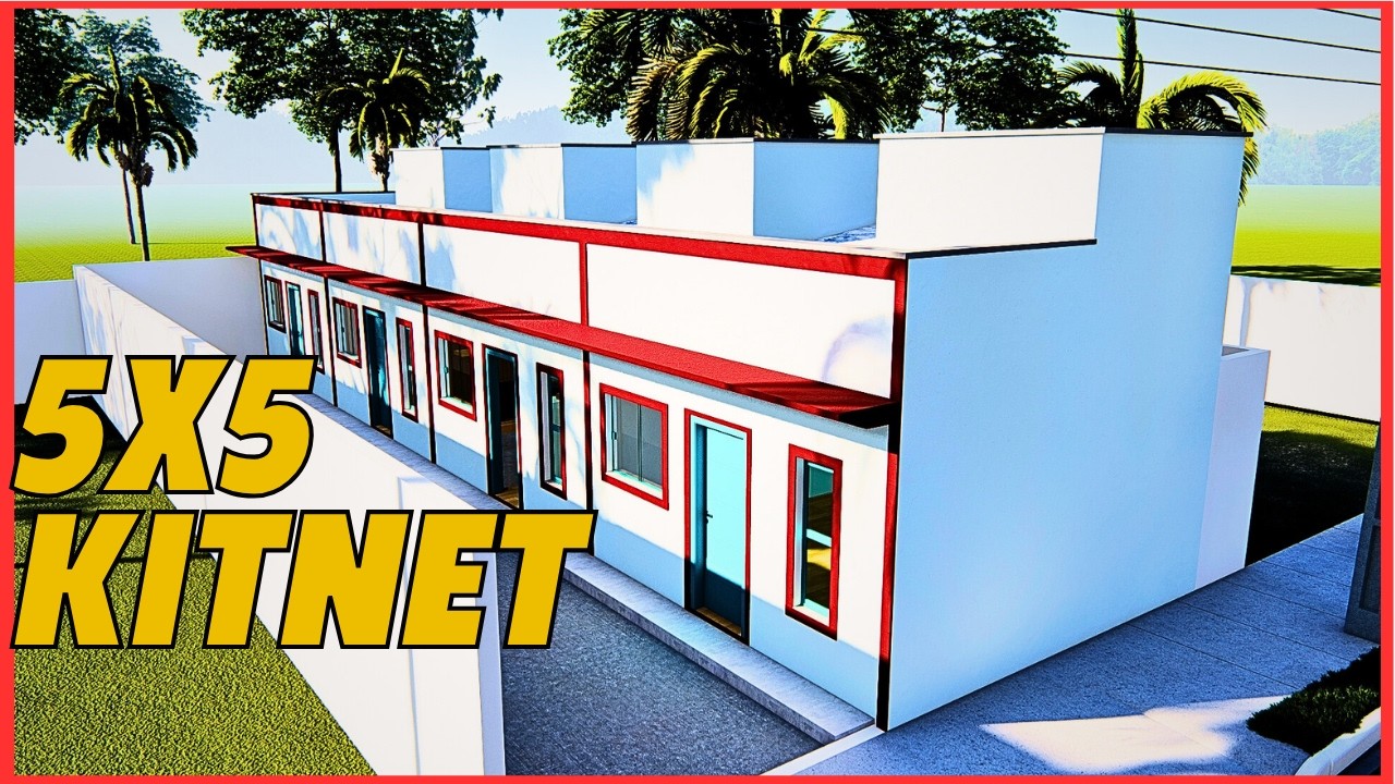 Kitnet  5x5  | kitnet modular pra lote 10x20