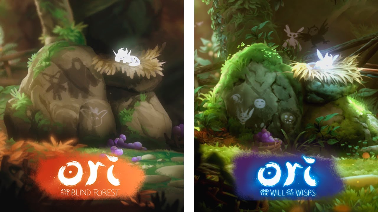 Ori & the Blind Forest VS Ori & the Will of Wisps | Direct Comparison | Graphics Evolution