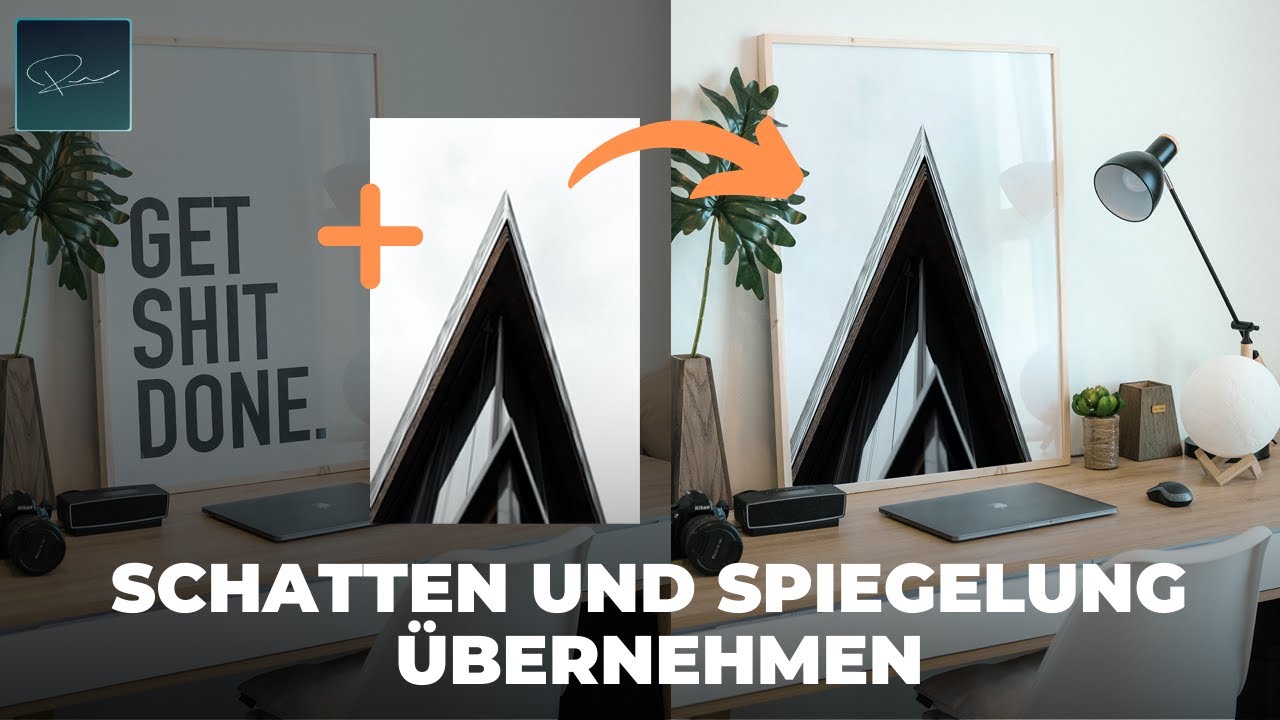 Schatten und Spiegelungen in Mockups übernehmen / optimieren in #Photoshop