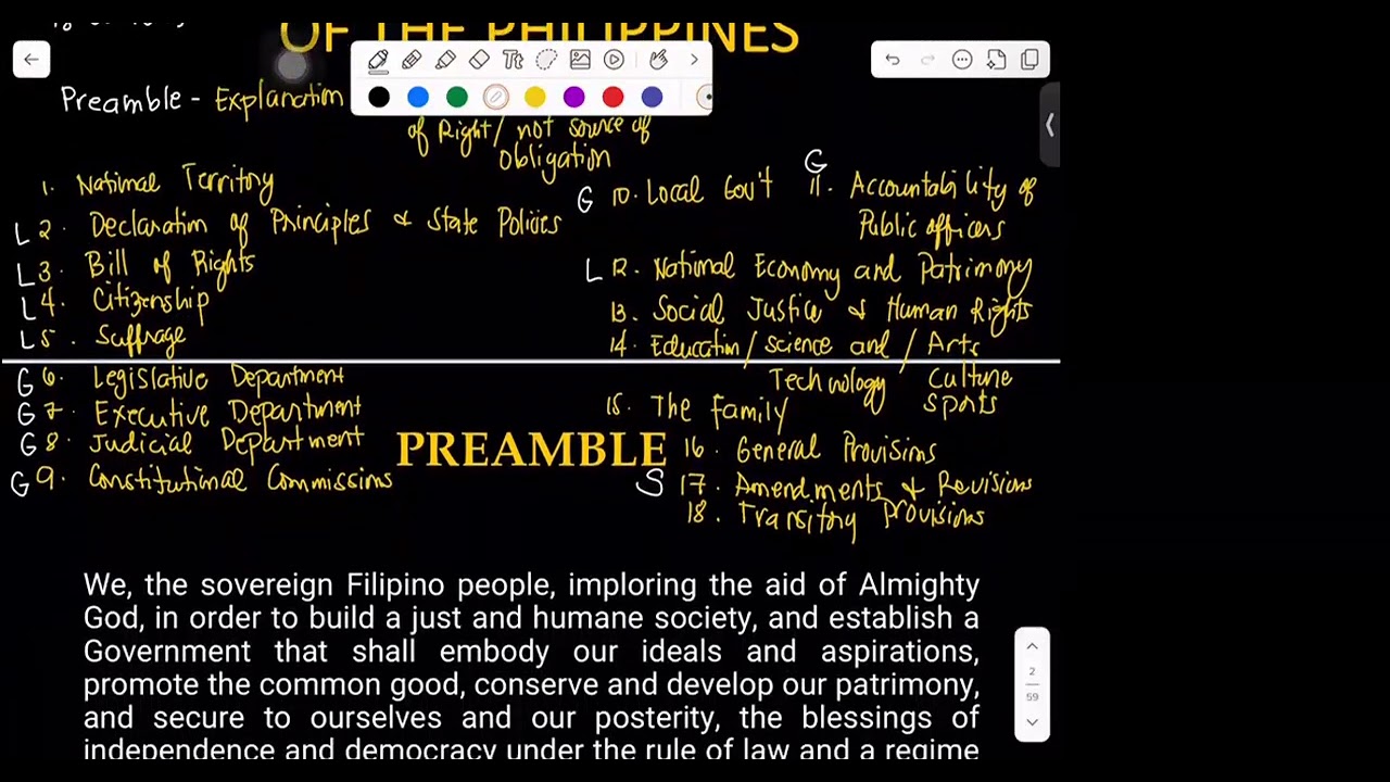 Philippine Constitution part 1 by CHAPS (Atty. Fernandez) Nov. 2024