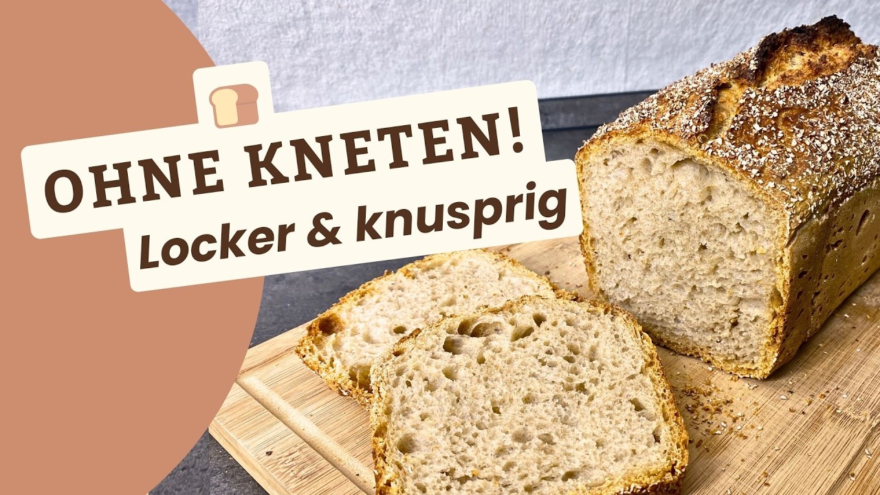 Brot backen ohne Kneten &ndash; Mein erprobtes Gleich-weg-Brot