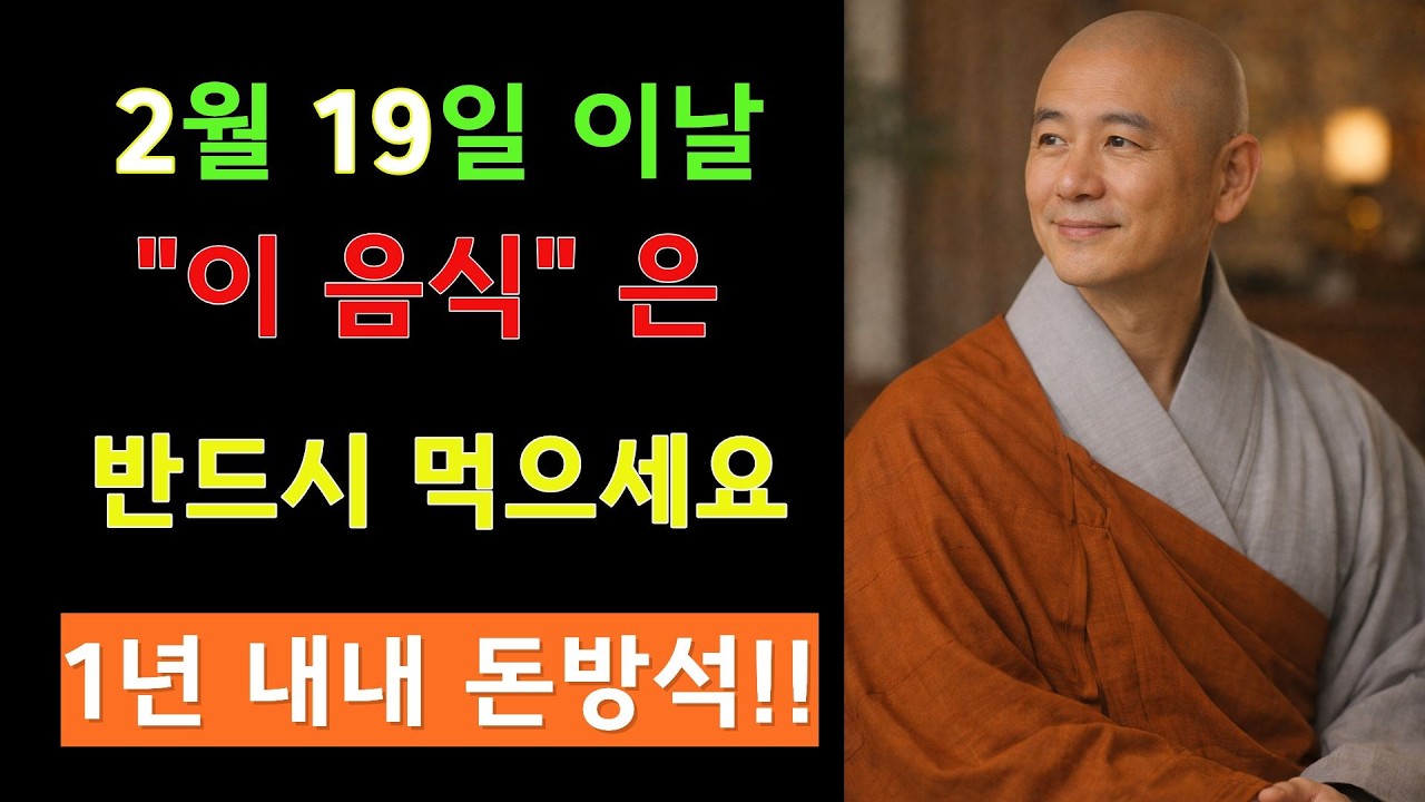 혜담스님 명언 | 2월 19일 반드시 '이 음식' 먹어야 합니다, 1년내내 금전운이 바뀝니다 | 혜담 스님 지혜 | 불교 | 인생명언 | 평온한 삶 | 무소유 | 행복한 노후