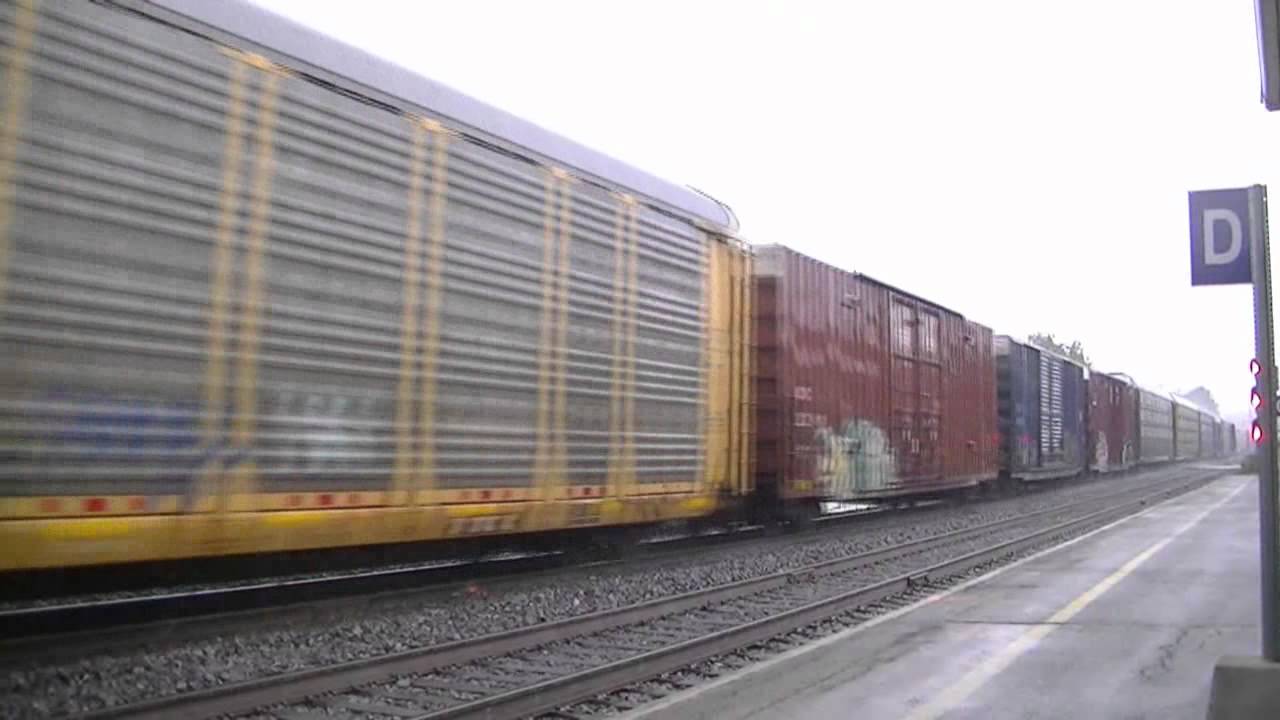 CN 308 Through Brockville in the Rain