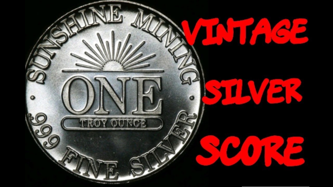 SUNSHINE MINING 1oz SILVER BAR & ROUND