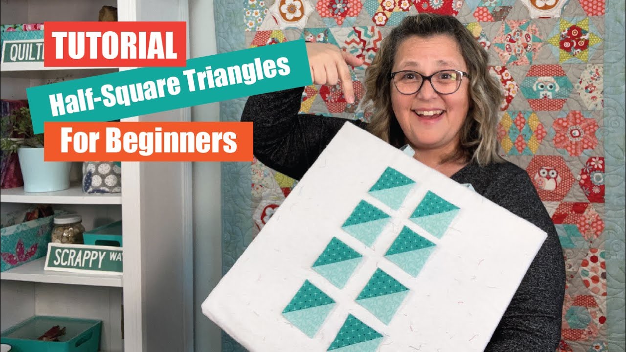 Half Square Triangles | Beginner Tutorial | Clearly Perfect Slotted Trimmer