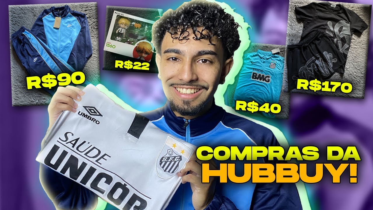 CHEGARAM MINHAS COMPRAS DO HUBBUY 3! (Unboxing Syna Wrld, Santos retro, Action figures, Corteiz)