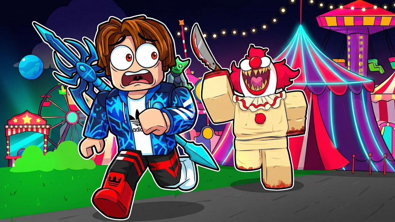 INVADI o PARQUE mais ASSOMBRADO e MALUCO do ROBLOX *eu tive que sair correndo
