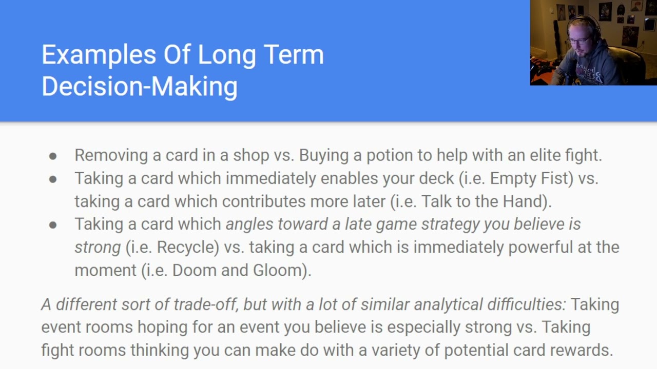 Short Term Vs. Long Term Decision-Making In Slay the Spire