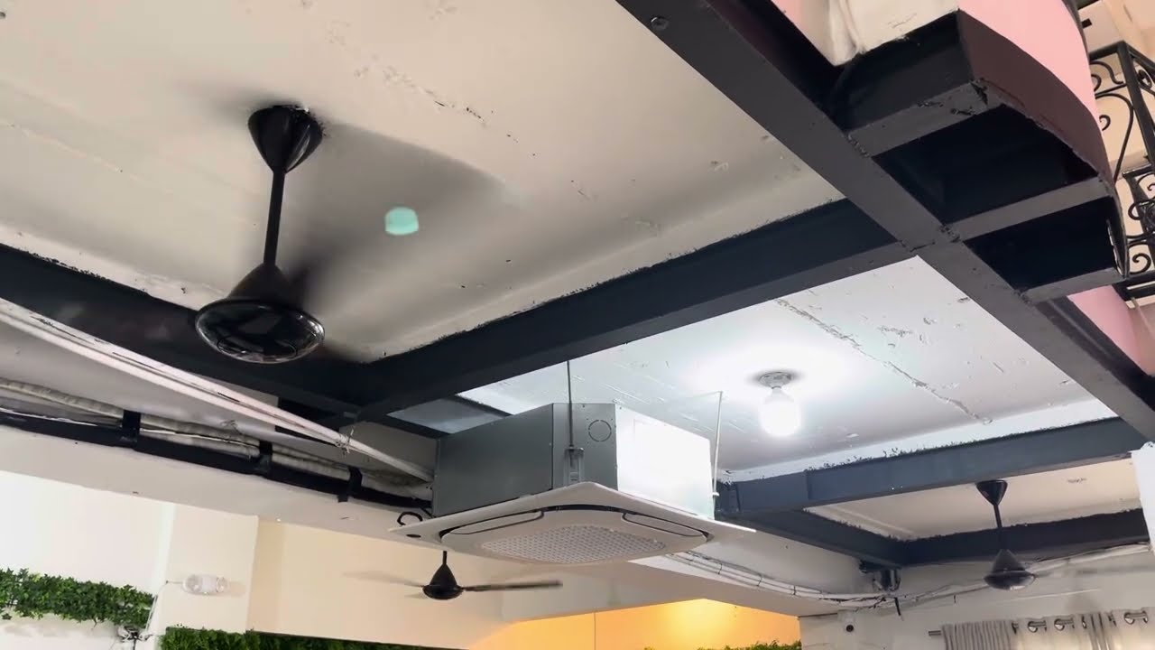 KDK Industrial Ceiling Fans 56” Model M56LG At Cafe 