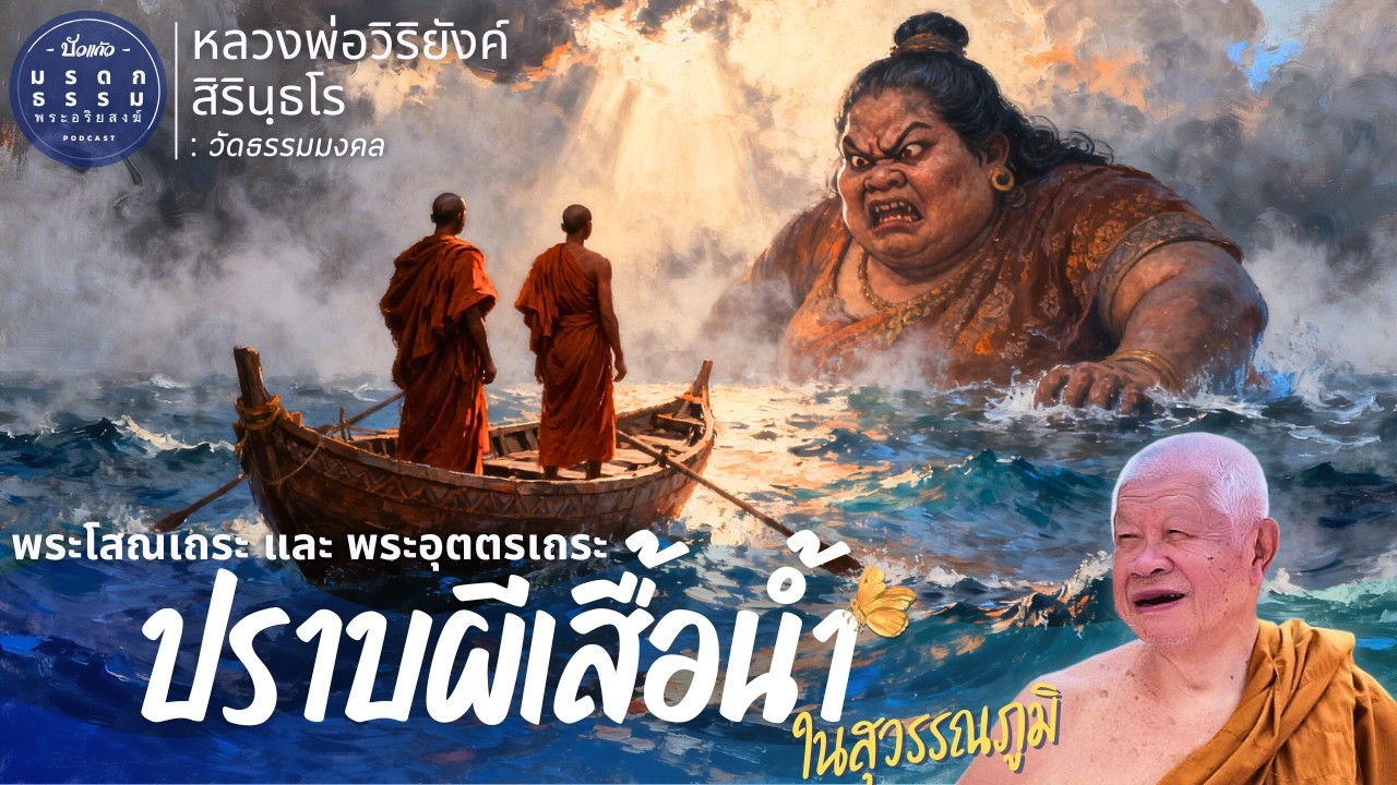 พระโสณเถระและพระอุตตรเถระ ปราบผีเสื้อน้ำ ในสุวรรณภูมิ|หลวงพ่อวิริยังค์ สิรินธโร|วัดธรรมมงคล|มรดกธรรม