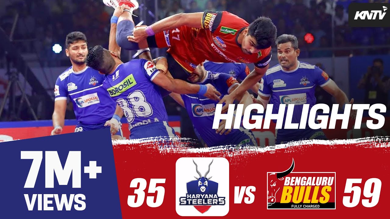 Pro Kabaddi 2019 Highlights | Bengaluru Bulls vs Haryana Steelers |  Pawan Sehrawat 39 Raids points