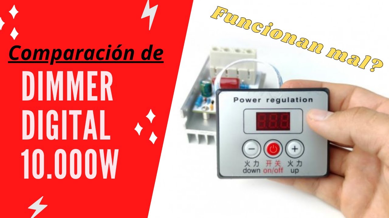 Prueba de Dimmer digital de 10000 W