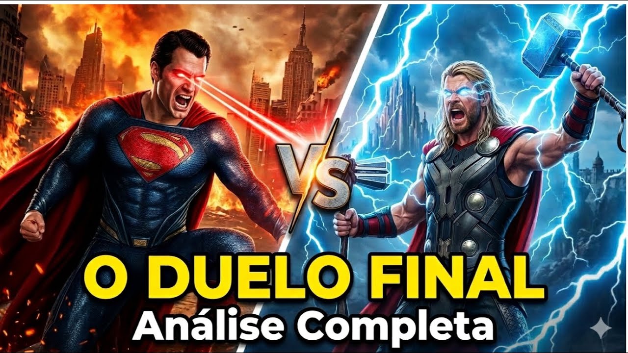 SUPER-HOMEM vs THOR: Quem Realmente Venceria?