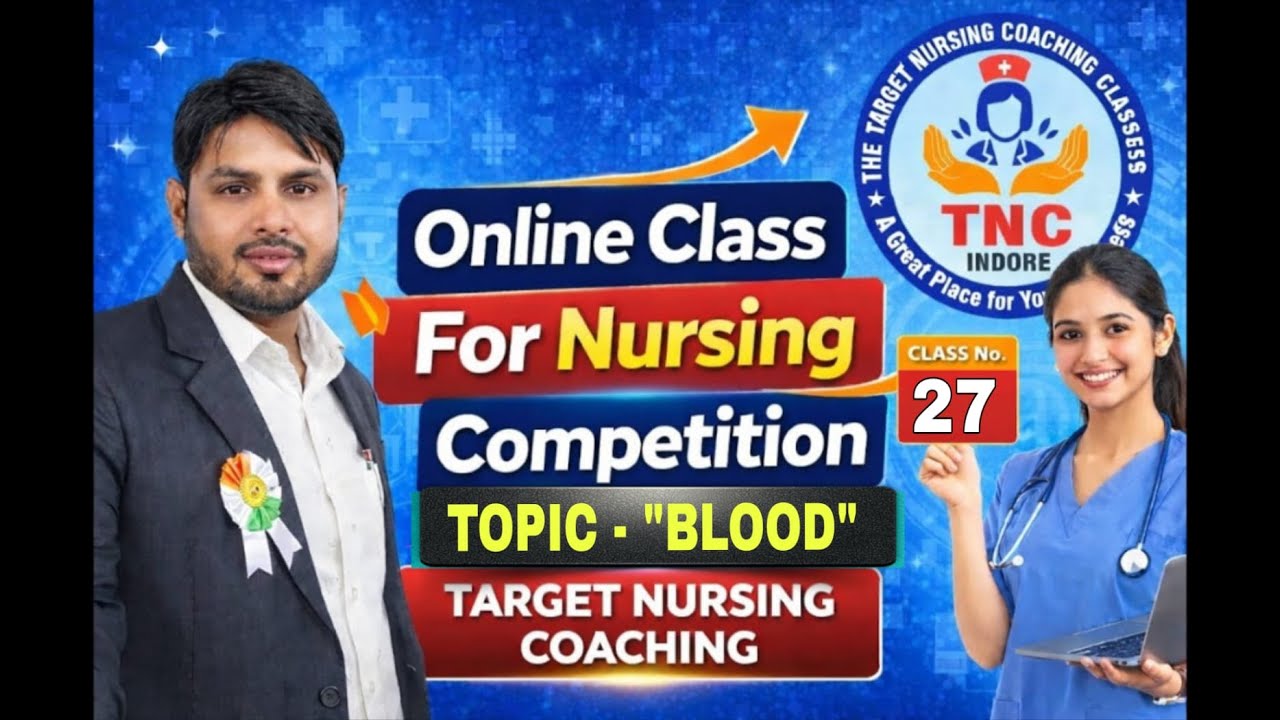CLASS BY  JUNED SIR NORCET  RRB CHO STAFF NURSE GROUP 5