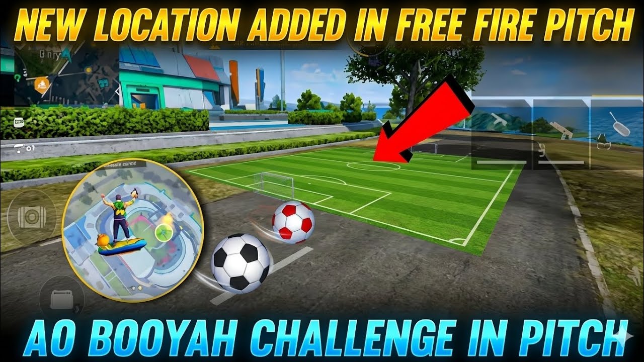 New location added in free fire/pitch booyah challenge 🔥✨