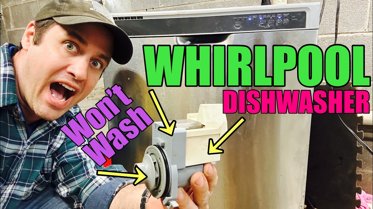 Почему посудомоечная машина Whirlpool не моет посуду | Наполняется водой, а затем останавливается...