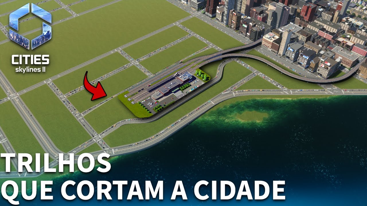 #40 | FERROVIA ELEVADA - e estação improvisada [Cities: Skylines 2]