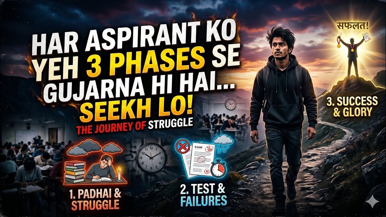 Selection Journey के 3 Phase ✅ | SSC |Bank| Railway | IAS | PCS 