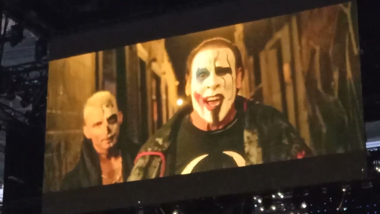 AEW All In 2023 - Sting and Darby Allin entrance LIVE - Wembley Stadium