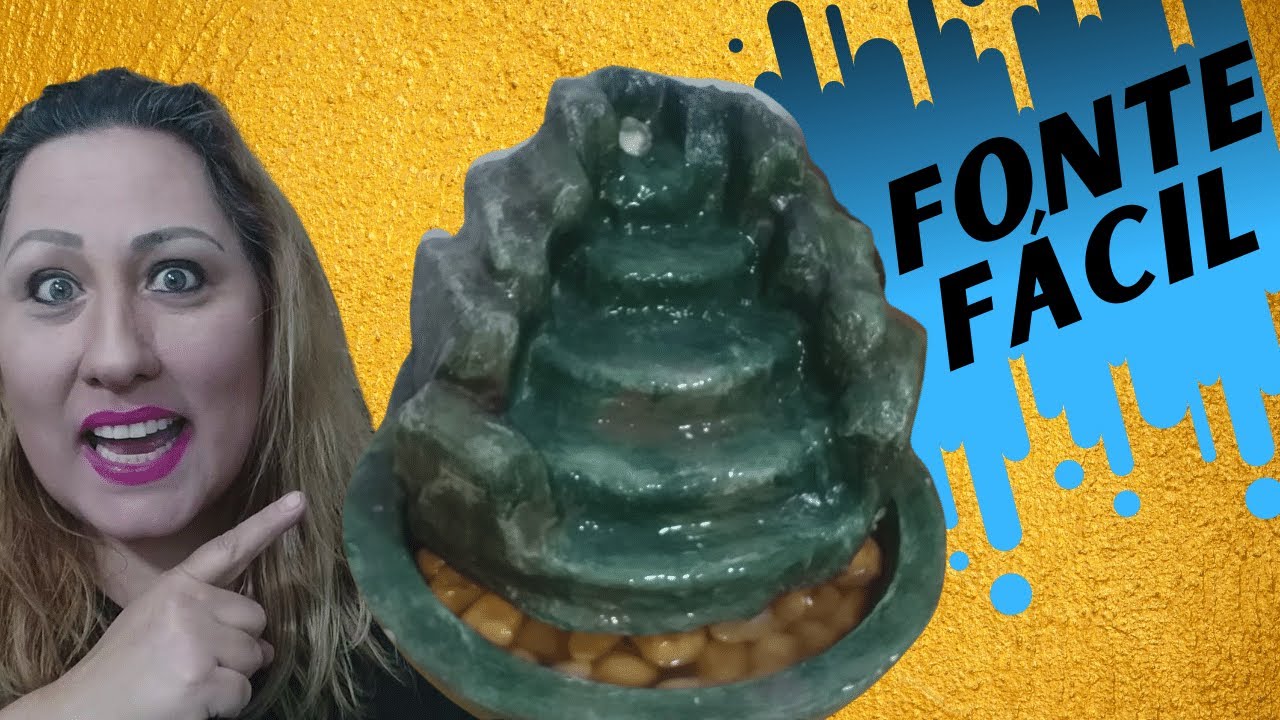 FAÇA VOCE MESMO,  FONTE DE CIMENTO E ISOPOR-  DECORAÇÃO ARTESANATO DIY