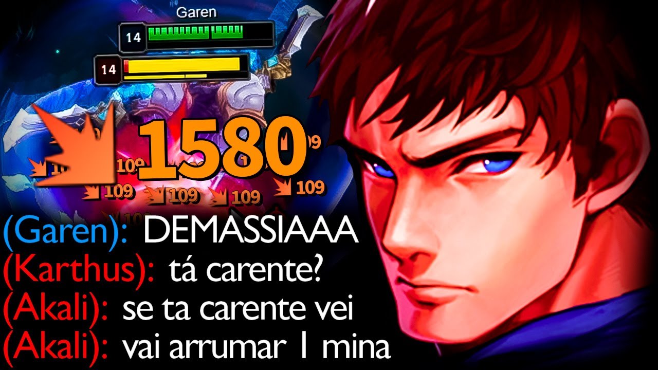 FIZ A NOVA BUILD DO GAREN DEMASSIANO TILTANDO NO CHAT KKKKKKKKK