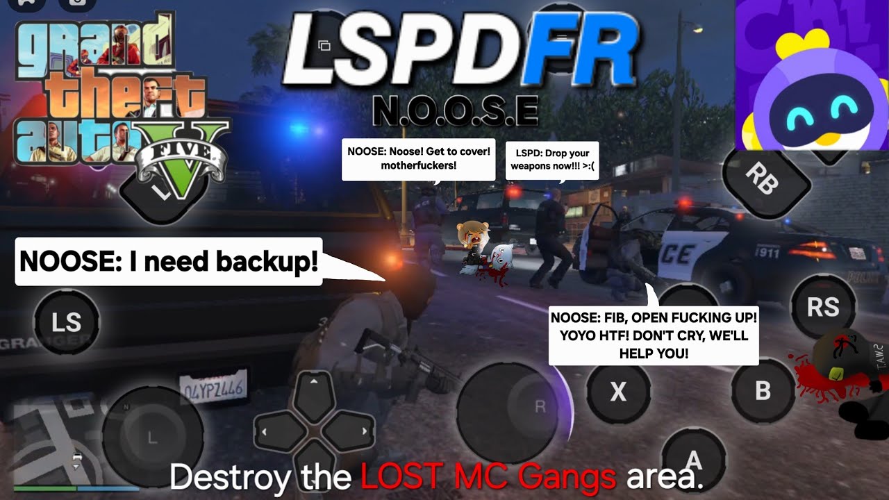 GTA V LSPDFR Mod - Playing As A POLICE OFFICER (SWAT NOOSE Team Patrol) (Chikii Gameplay Tablet HD)