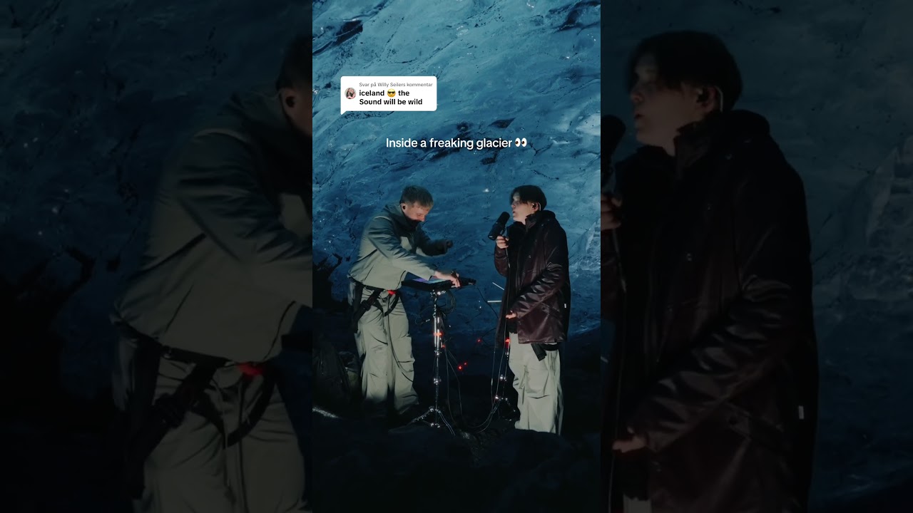 BOY (ZACARIA) ice cave session is out now ❤️&zwj;🔥👀 #livesession #iceland #icelandglacier #ohmyroya