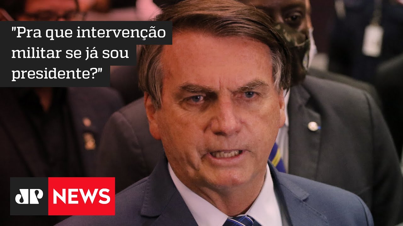 Bolsonaro reafirma intenção de indicar evangélico ao STF e descarta intervenção militar - #JM