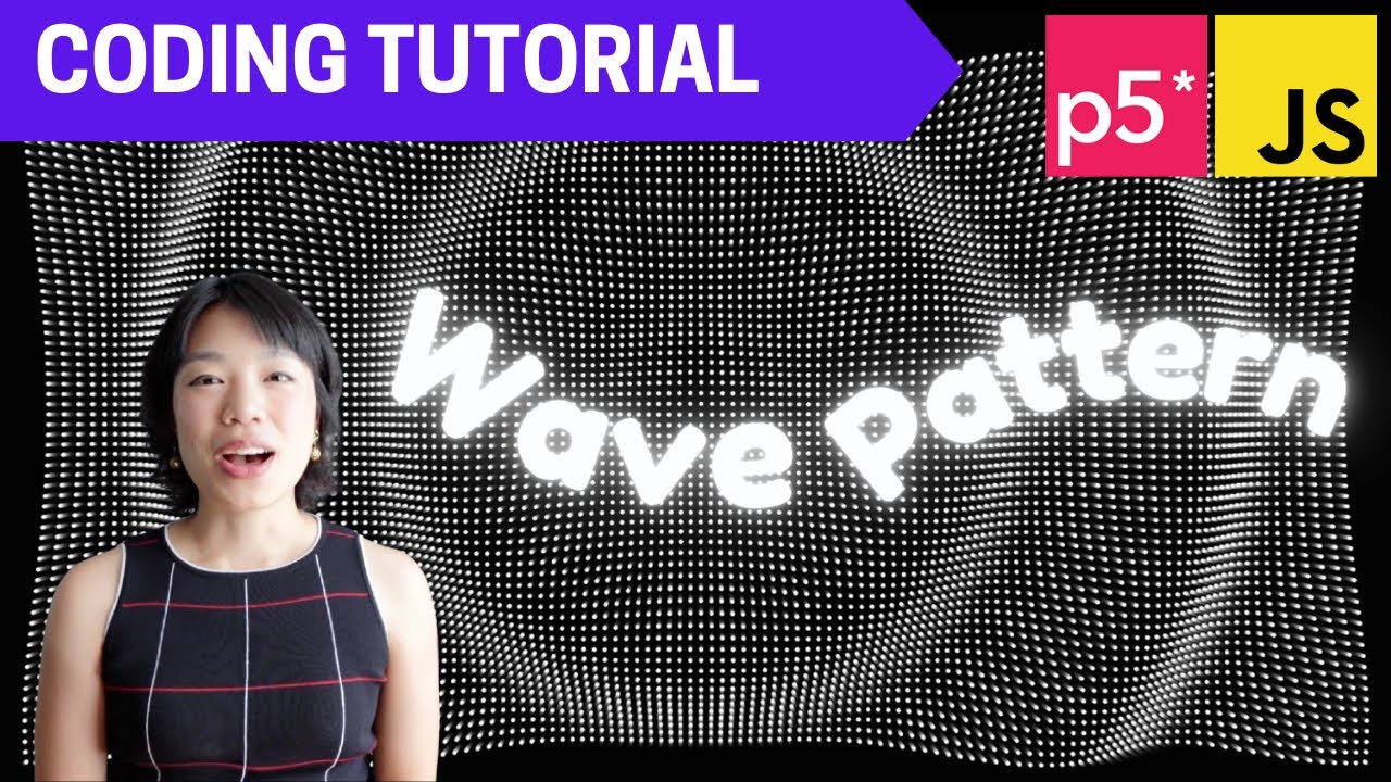 p5.js Coding Tutorial | Oscillating Wave Pattern (in 2D)