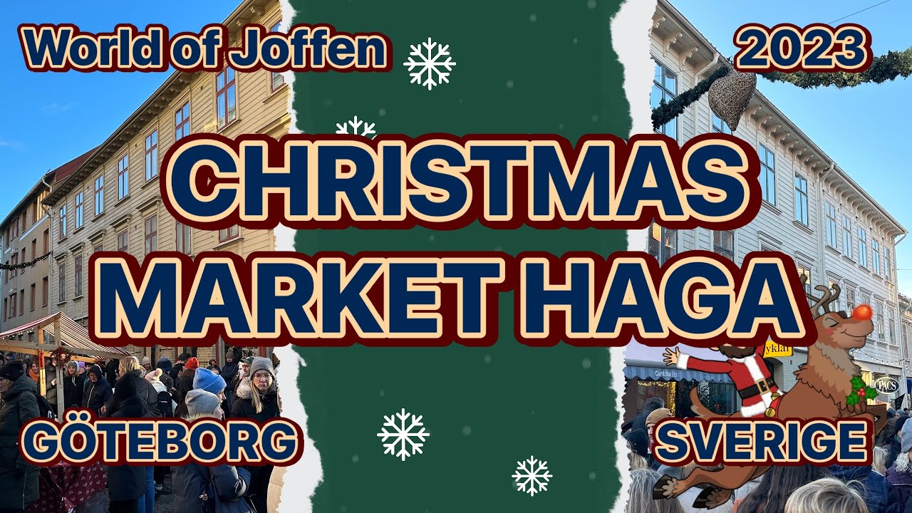 Christmas Market Haga   Göteborg Sverige   4K