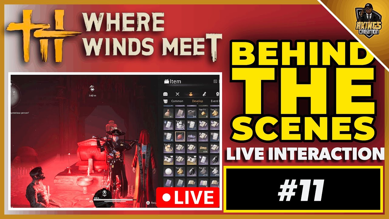 Grinding Towards 91 Gear! Community Livestream in Where Winds Meet!