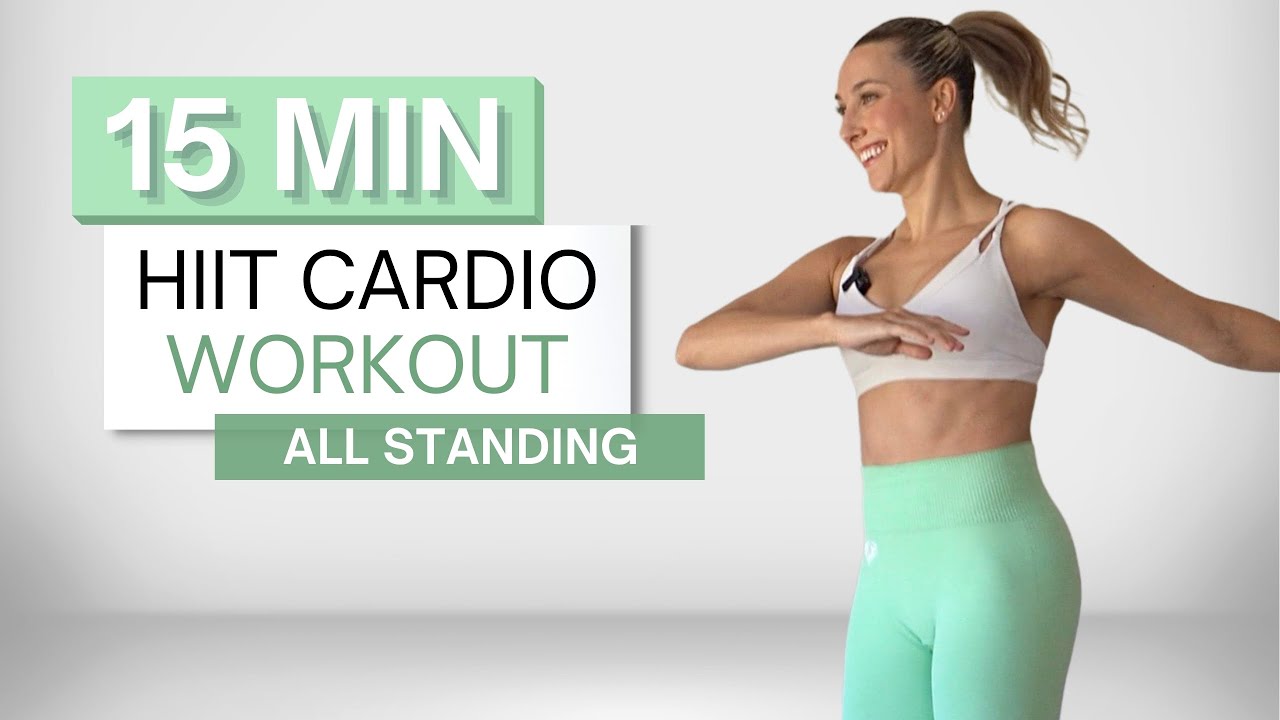 15 min INTENSE HIIT CARDIO WORKOUT | Standing Only | No Repeats