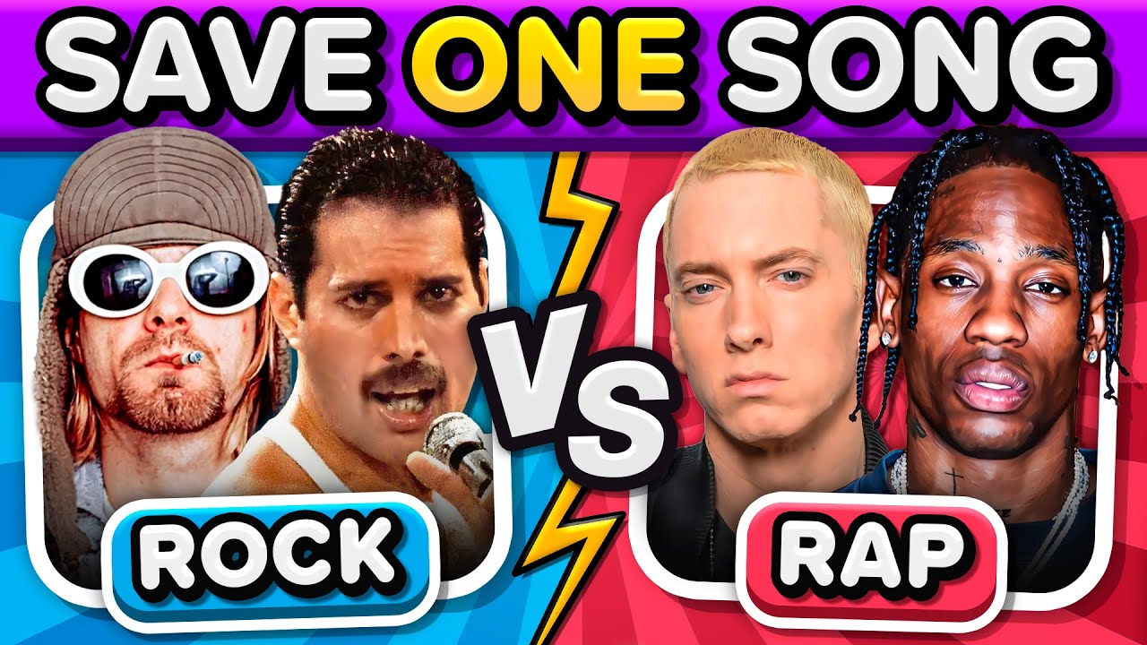 ROCK vs RAP: Save One Drop One 🎶 | Music Quiz