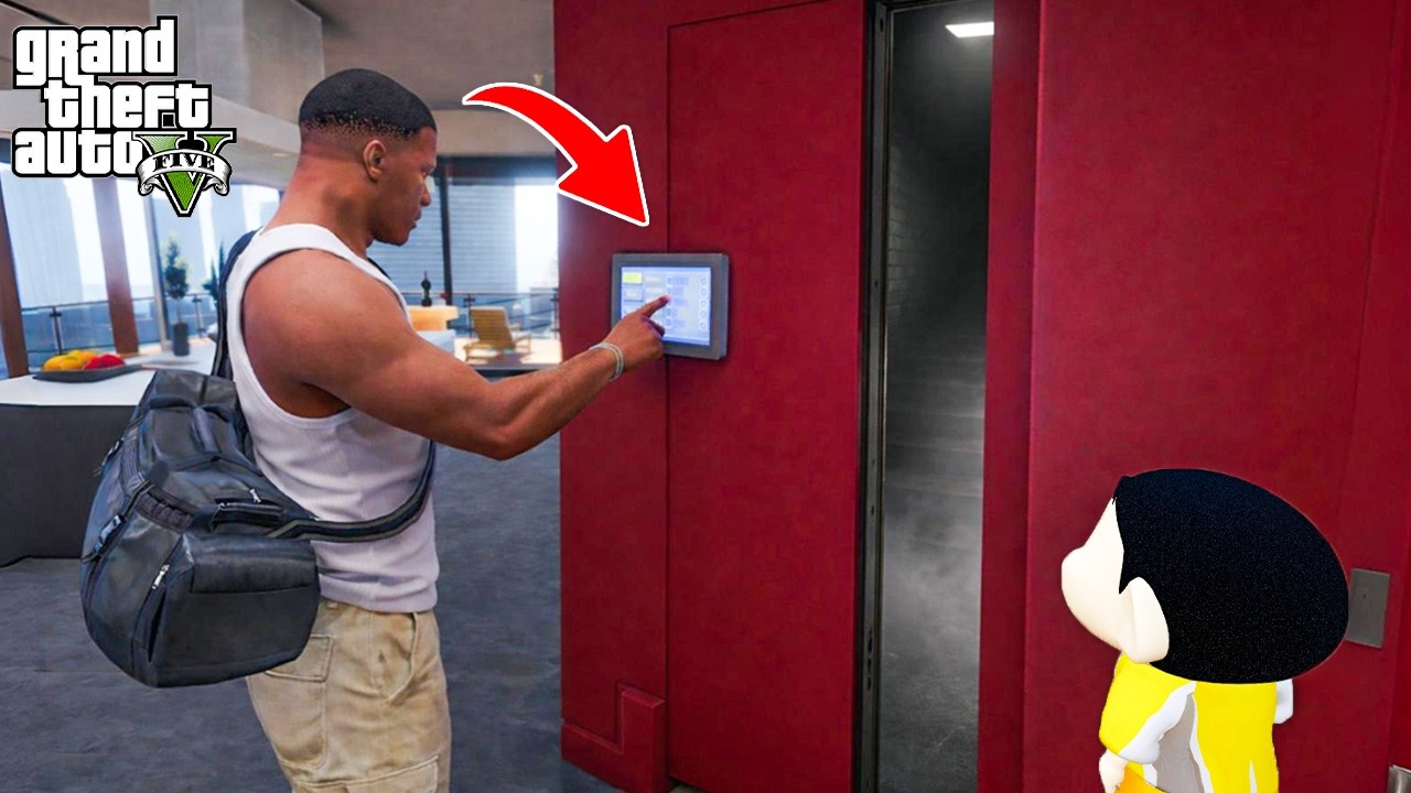 Shinchan and Franklin FOUND Mystery ROOM inside Franklin's House in GTA 5!
