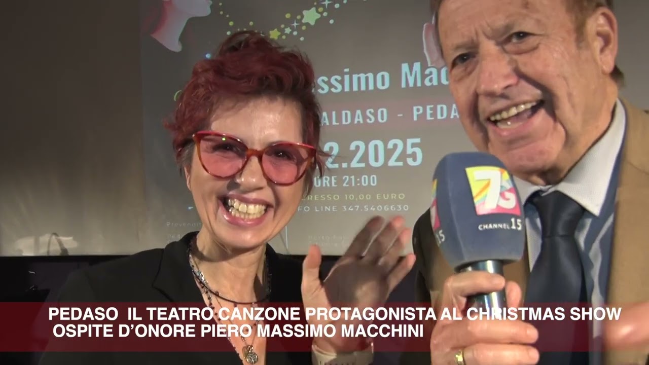 Pedaso  il teatro canzone protagonista al Christmas Show  Ospite d’onore Piero Massimo Macchini