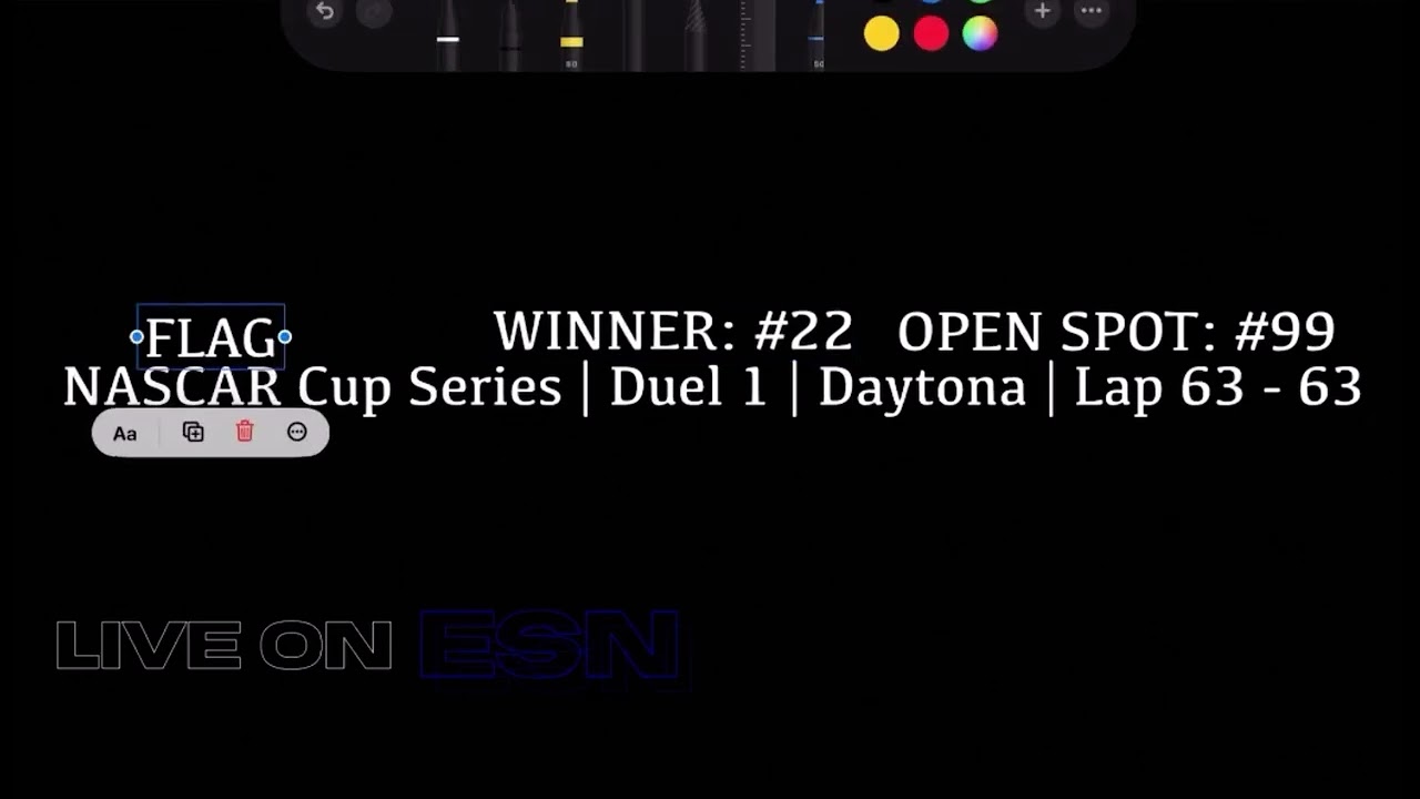 Joey Logano wins Duel 1 at Daytona (Live Reaction) 
