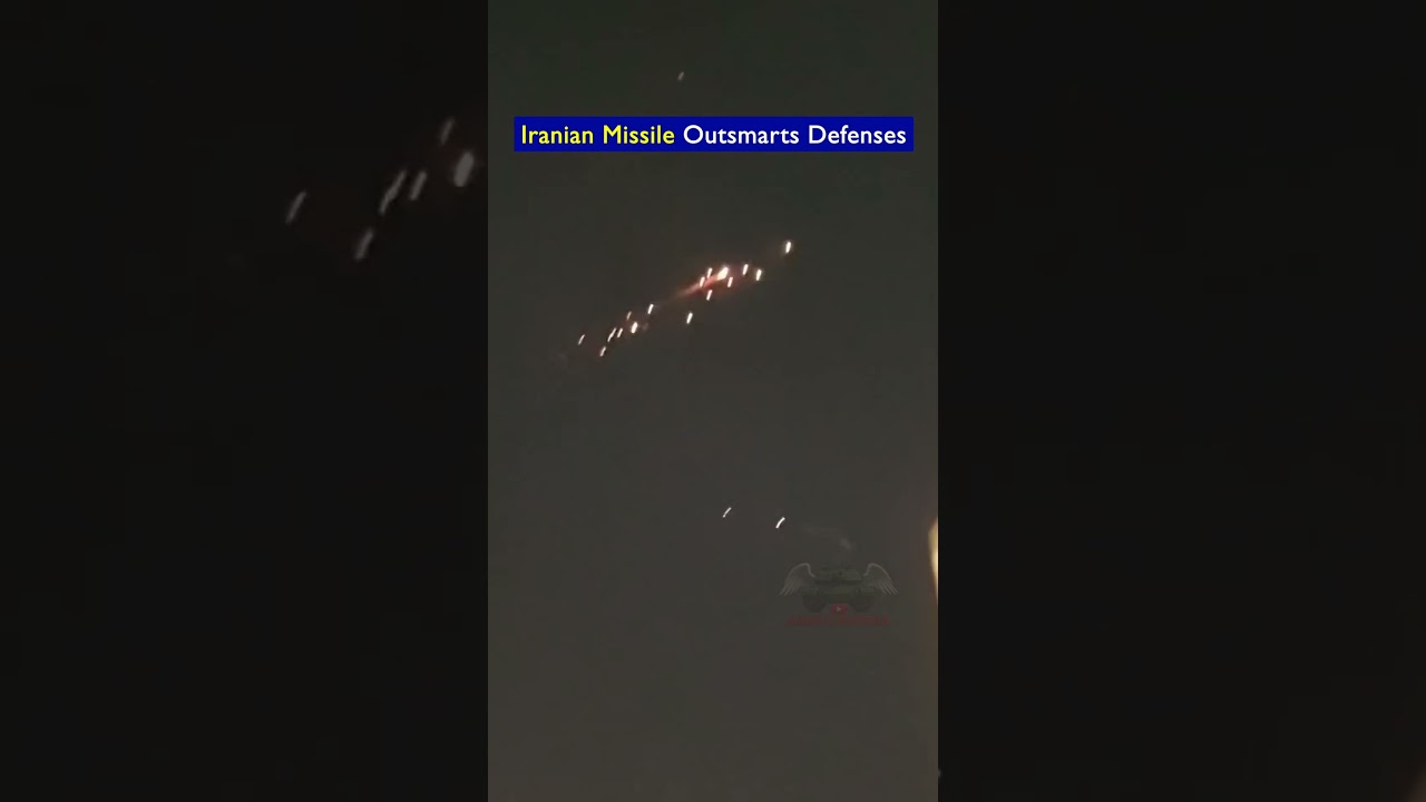 Iranian Cluster Warhead Missile Outsmarts Air Defense Over Haifa!!