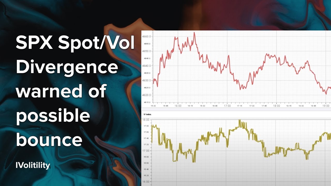 SPX Spot/Vol Divergence Warned of Possible Bounce