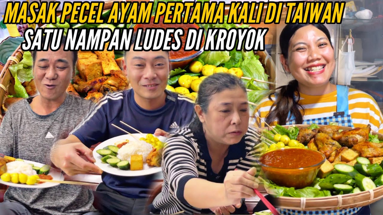 MASAK PECEL AYAM LANGSUNG DI KROYOK SATU NAMPAN LUDES TAK SISAH
