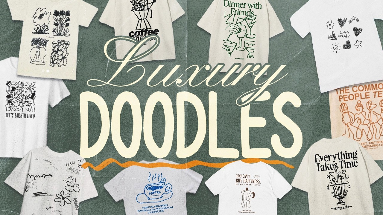The Doodle Sketch Design Trend Is SUPER Popular (Especially For T-Shirts)