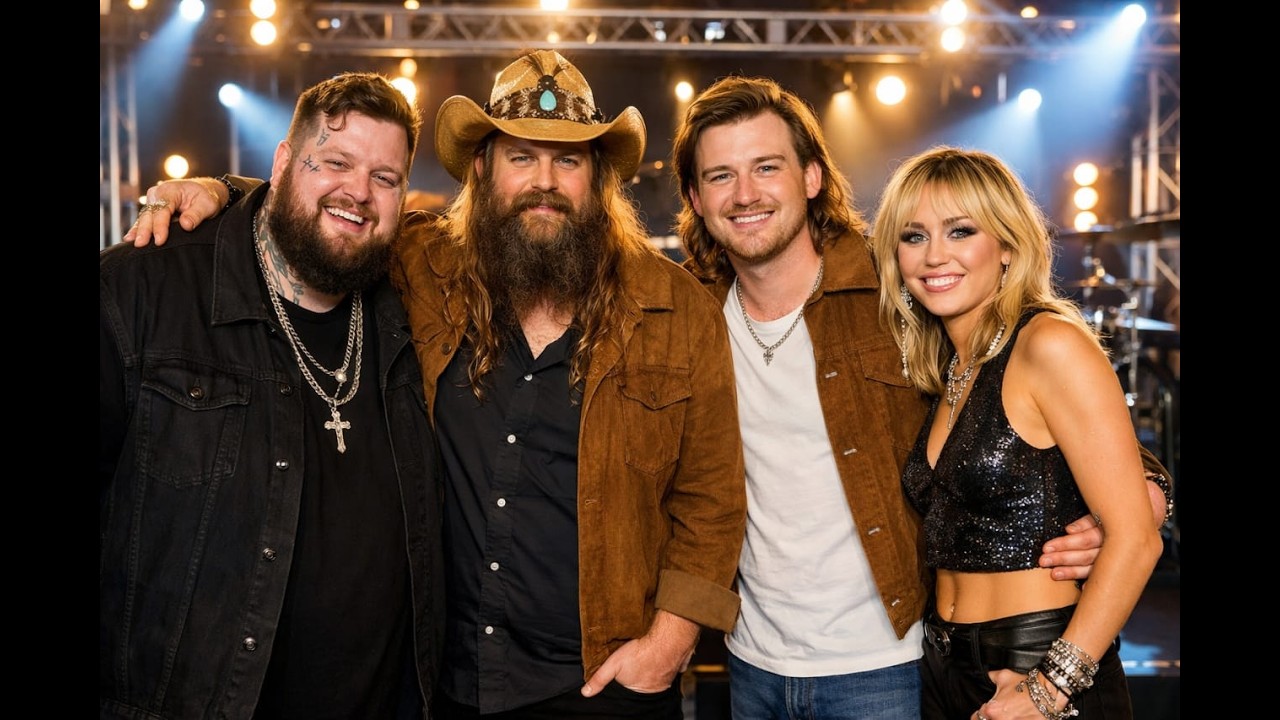 Jelly Roll & Chris Stapleton ft Morgan Wallen & Miley Cyrus - When The Cross Felt Heavy (2026 Music)