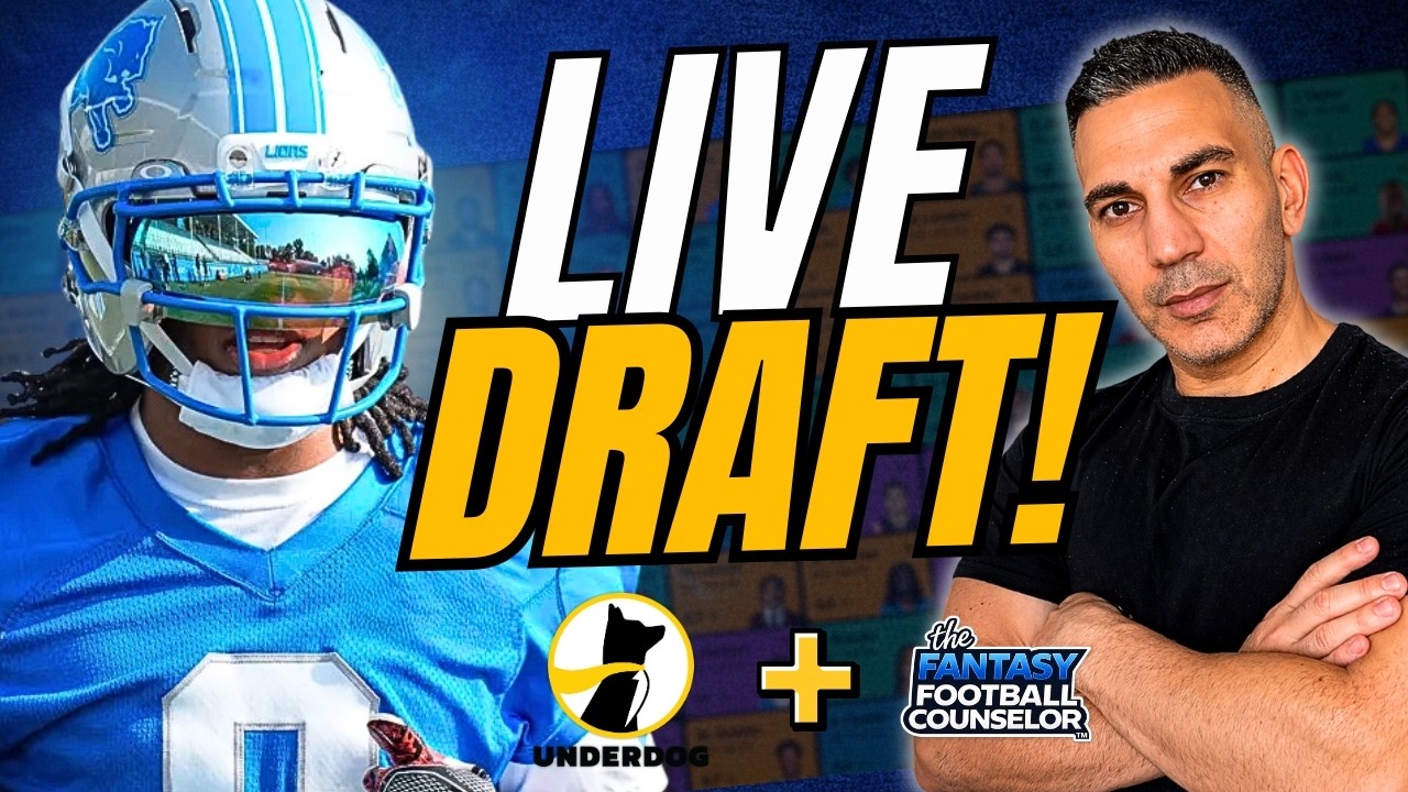 Fantasy Football Draft LIVE | Drafting vs Counselor!