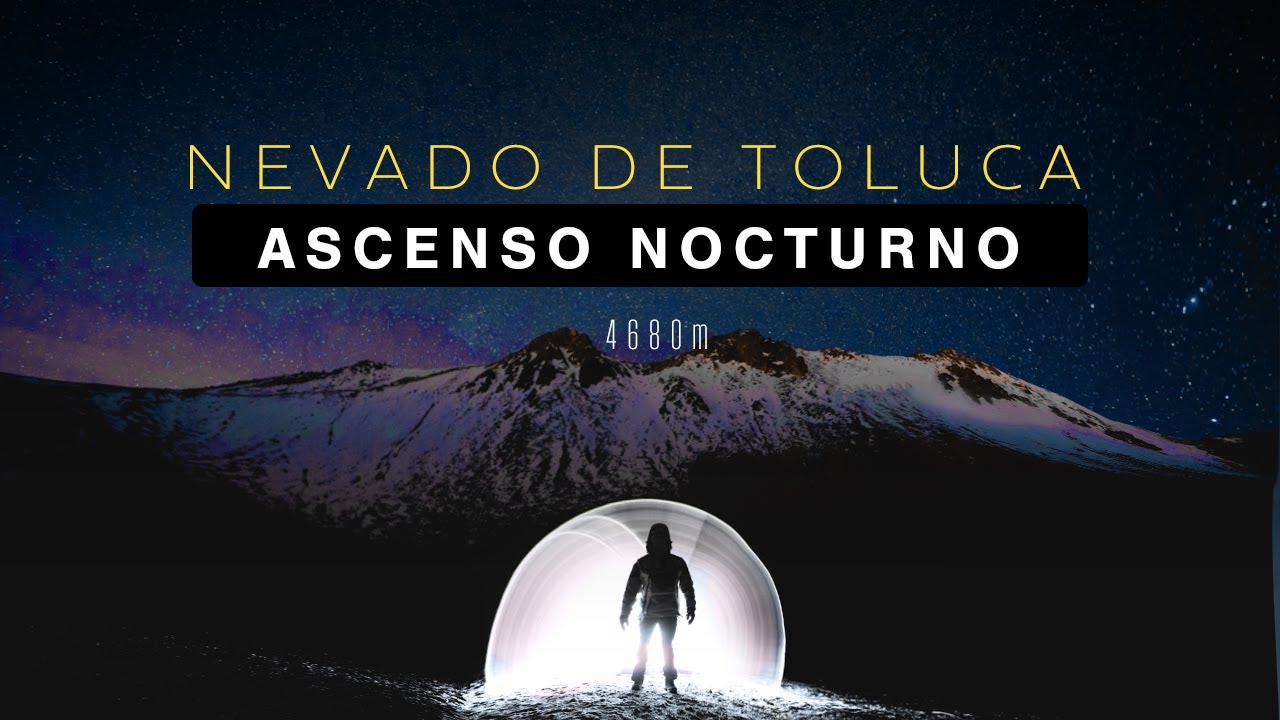 Un grupo de fotógrafos suben la cima del Nevado a media noche