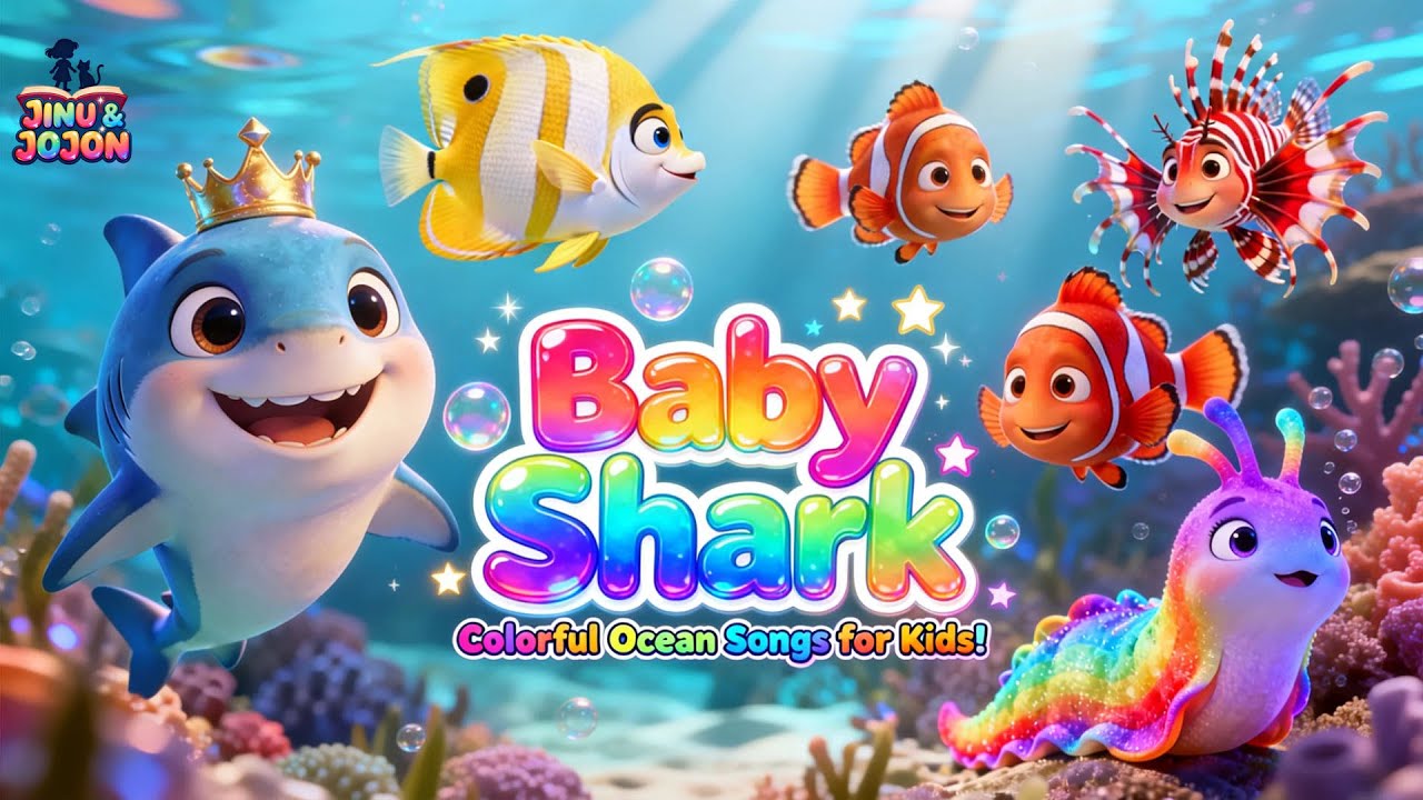 Types of Fish Kids Learning Music Made Fun by Baby Shark Nursery Rhymes 🎶🐟