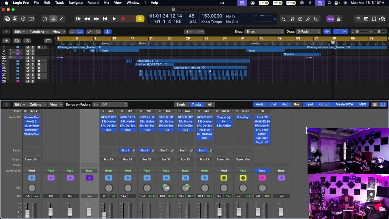 Live Studio Work. Beat Mixing