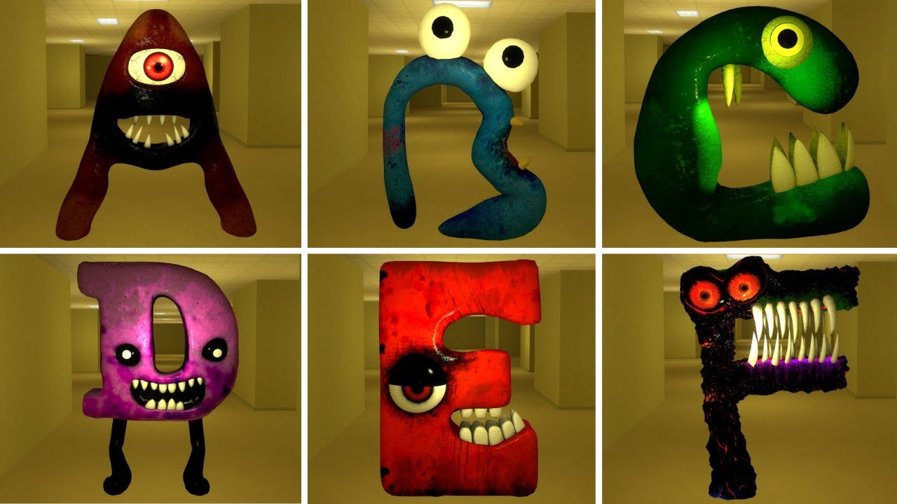 Nightmare Alphabet Lore Nextbots The Backrooms !!!