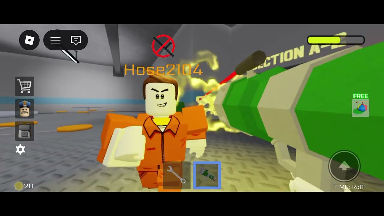 How to complete Roblox in Barrie's Prison Run easy mode with @Hose_660 😎😎😎