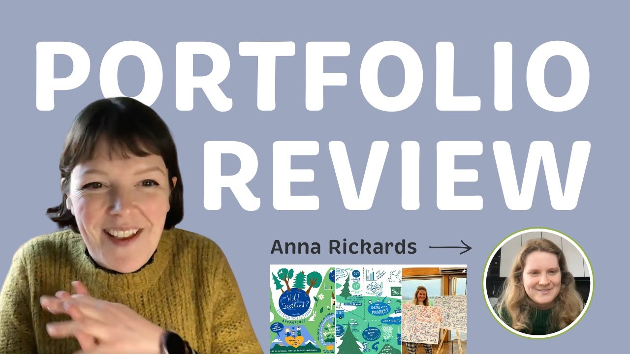 Portfolio review with Anna Rickards x Katie Chappell live illustration, Illustrated Live
