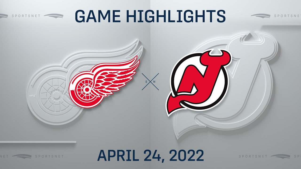 NHL Highlights | Red Wings vs. Devils - Apr 24, 2022