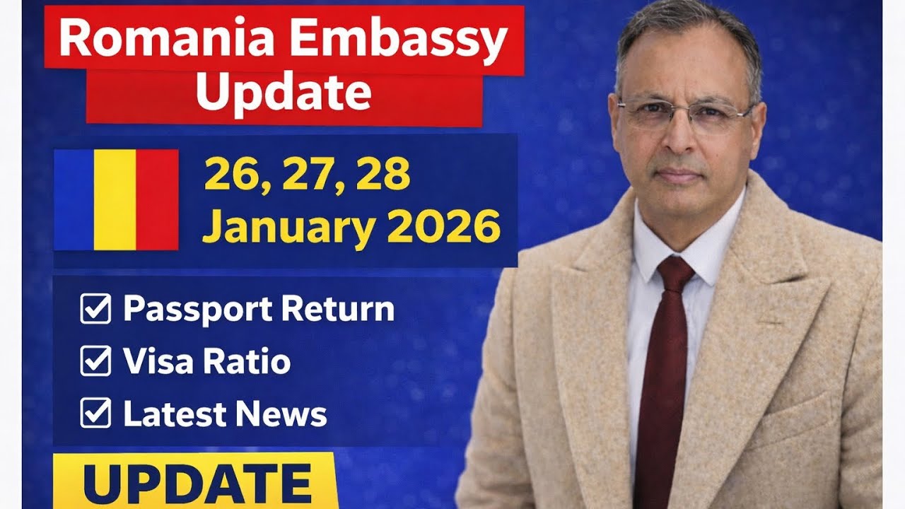 Romania Embassy Passport Return Update || 26&ndash;28 January 2026 || Visa Ratio & Latest News ||